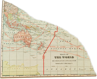 Scanned Weathered Map Scrap
