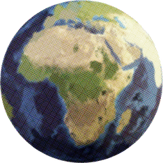 Textured Cutout Earth
