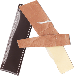 Scrap Material Cutout Letter A