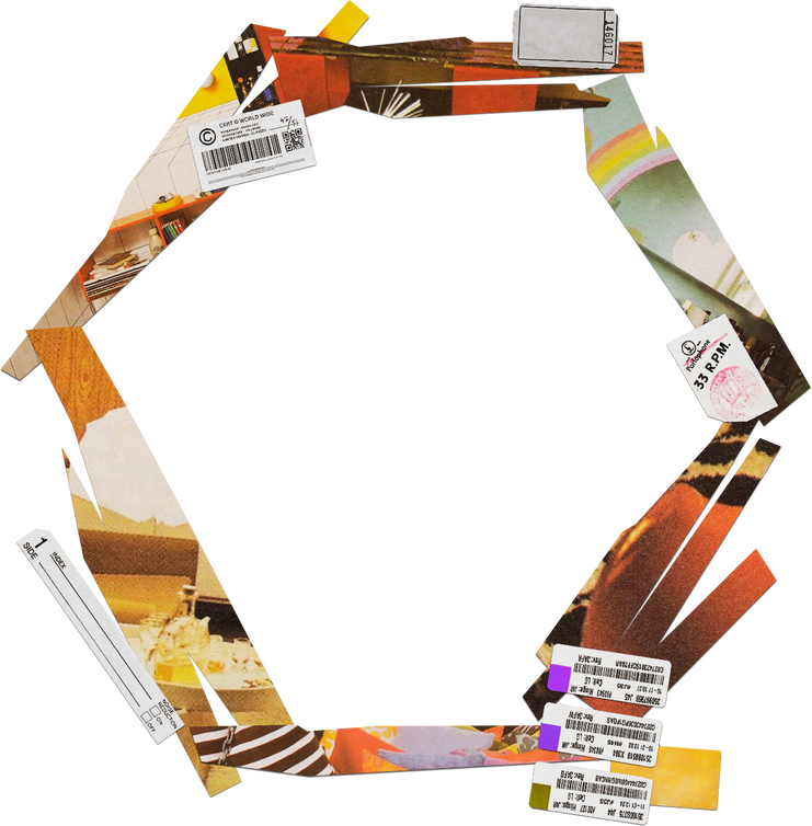 Textured Cutout Sustainability Collage Frame
